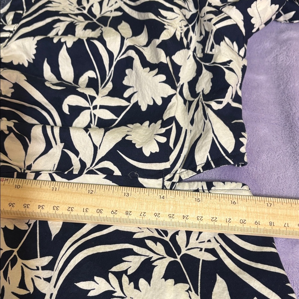 Old Navy Black and White Floral Midi Dress - Picture 9 of 11